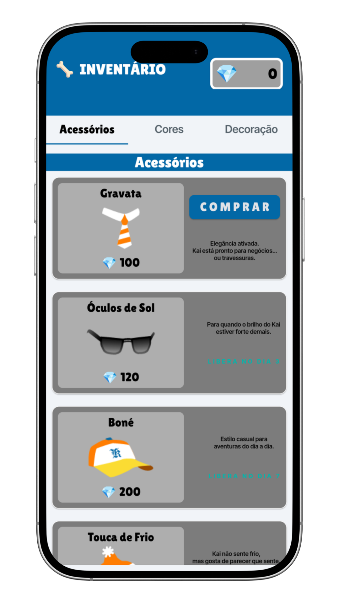 Personalize o Mascote Kai